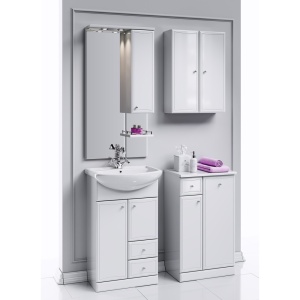 БАРСЕЛОНА 55 Зеркало с полочкой,шкафчиком, а так же светодиодной подсветкой, выключателем и розеткой (Ш55хВ108хГ17,5) в Сочи и Адлере БАРСЕЛОНА 55 Зеркало с полочкой,шкафчиком, а так же светодиодной подсветкой, выключателем и розеткой (Ш55хВ108хГ17,5) в Сочи и Адлере