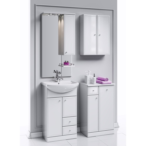 БАРСЕЛОНА 55 Зеркало с полочкой,шкафчиком, а так же светодиодной подсветкой, выключателем и розеткой (Ш55хВ108хГ17,5) в Сочи и Адлере БАРСЕЛОНА 55 Зеркало с полочкой,шкафчиком, а так же светодиодной подсветкой, выключателем и розеткой (Ш55хВ108хГ17,5) в Сочи и Адлере