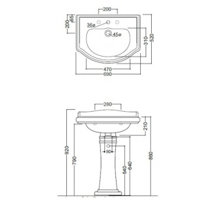 KERASAN Retro 69, раковина 69*52см. с 1 отв., цвет белый в Сочи и Адлере KERASAN Retro 69, раковина 69*52см. с 1 отв., цвет белый в Сочи и Адлере