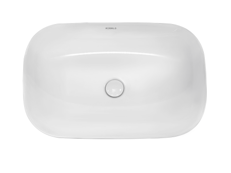 Раковина Kerald 610*400*145 мм накладная, белый  в Сочи и Адлере