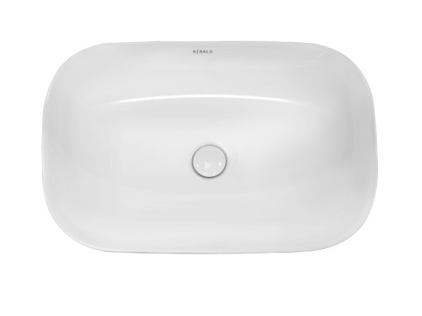 Раковина Kerald 610*400*145 мм накладная, белый  в Сочи и Адлере Раковина Kerald 610*400*145 мм накладная, белый  в Сочи и Адлере