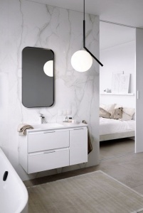 ACCENT 90 Тумба с умывальником Malaga 900/L, левая, цвет белый в Сочи и Адлере ACCENT 90 Тумба с умывальником Malaga 900/L, левая, цвет белый в Сочи и Адлере