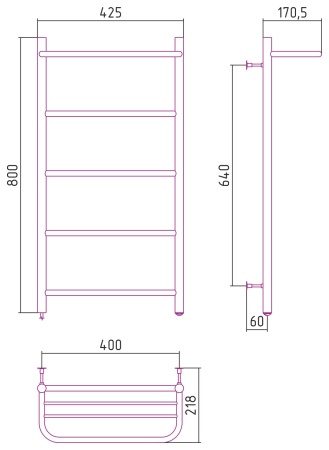 ЭПС СТИЛЬЕ "Формат 30 П" 800х500 (Полка + 4) П16 (74 Вт) в Сочи и Адлере