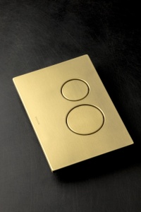 Кнопка для инсталляции, нерж.сталь ультраплоская Matt Gold в Сочи и Адлере