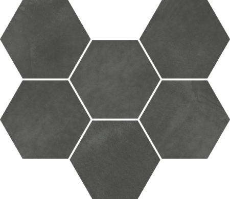 Мозаика Континуум Петрол Гексагон 25*29 натур.