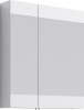 БРИГ 70 Шкаф-зеркало с двумя дверьми и внутренними стеклянными полочками (Ш70хВ80хГ15,5)