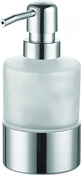 NESSY Дозатор жидкого мыла стеклянный настольный, хром в Сочи и Адлере