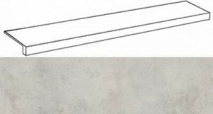 Ступень фронтальная  Миллениум Сильвер 33*120