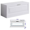 ИМПЕРИЯ 100 Дополнительная тумба с одним выдвижным ящиком в белом глянцевом цвете (Ш100хВ44,5хГ40) в Сочи и Адлере
