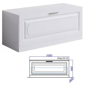 ИМПЕРИЯ 100 Дополнительная тумба с одним выдвижным ящиком в белом глянцевом цвете (Ш100хВ44,5хГ40) в Сочи и Адлере ИМПЕРИЯ 100 Дополнительная тумба с одним выдвижным ящиком в белом глянцевом цвете (Ш100хВ44,5хГ40) в Сочи и Адлере