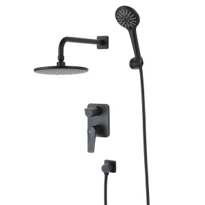 Смеситель Lemark Bronx LM3729BL для душа встраиваемый с дополнительной 3-функц. лейкой, черный Смеситель Lemark Bronx LM3729BL для душа встраиваемый с дополнительной 3-функц. лейкой, черный