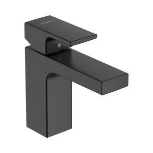 71561670 HG Смеситель для раковины Vernis Shape 100 со сливным гарнитуром, матовый черный  71561670 HG Смеситель для раковины Vernis Shape 100 со сливным гарнитуром, матовый черный