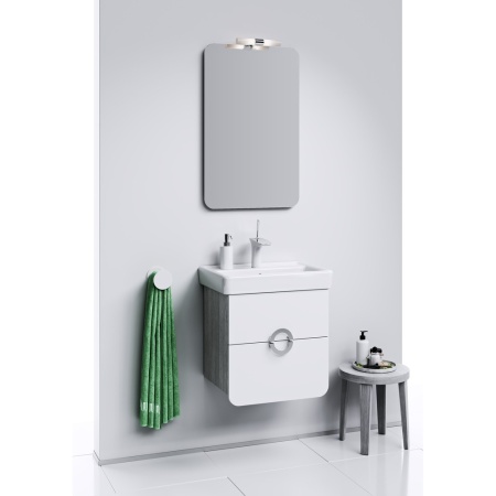 АЛИКАНТЕ 50 Панель с зеркалом со светодиодным светильником и выключателем (Ш50хВ80хГ3) в Сочи и Адлере