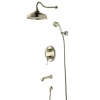 Смеситель Lemark Villa LM4822B для ванны и душа встраиваемый с дополнительной 1-функц. лейкой, бронз
