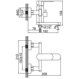 Смеситель для ванны Ledeme L73216 в Сочи и Адлере