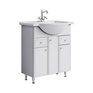 БАРСЕЛОНА-ЛЮКС Тумба на ножках, два ящика, три двери и корзина БЕЗ РАКОВИНЫ (Модерн 75) БАРСЕЛОНА-ЛЮКС Тумба на ножках, два ящика, три двери и корзина БЕЗ РАКОВИНЫ (Модерн 75)