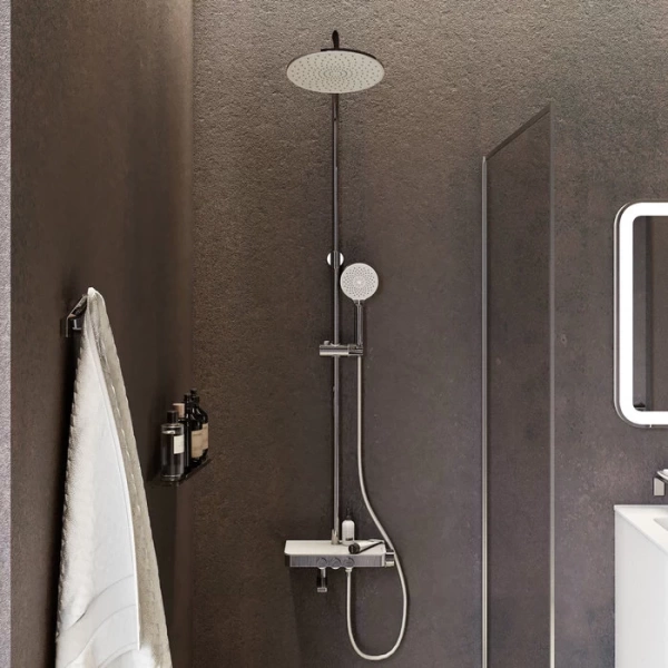 Смеситель для ванны с верхним душем, Shelfy, IDDIS, SHESBBTi06 в Сочи и Адлере Смеситель для ванны с верхним душем, Shelfy, IDDIS, SHESBBTi06 в Сочи и Адлере