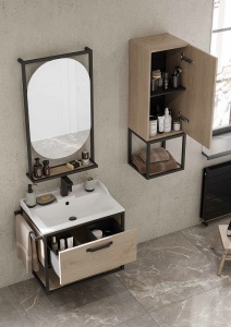 Шкафчик Лофт Фабрик Дуб Эндгрейн в Сочи и Адлере Шкафчик Лофт Фабрик Дуб Эндгрейн в Сочи и Адлере