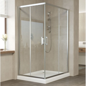 Душевой уголок Vegas Glass ZA-F 110*90 08 01 профиль глянцевый хром, стекло прозрачное в Сочи и Адлере Душевой уголок Vegas Glass ZA-F 110*90 08 01 профиль глянцевый хром, стекло прозрачное в Сочи и Адлере