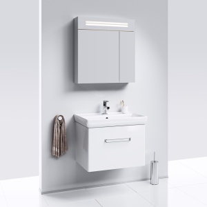 НЕО 70 Тумба подвесная, один ящик с раковиной ДРЕЯ Q70 (Ш70хВ54,5хГ47,5) в Сочи и Адлере НЕО 70 Тумба подвесная, один ящик с раковиной ДРЕЯ Q70 (Ш70хВ54,5хГ47,5) в Сочи и Адлере