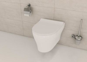 Сиденье для унитаза Vitra Sento 130-003-009 с микролифтом в Сочи и Адлере Сиденье для унитаза Vitra Sento 130-003-009 с микролифтом в Сочи и Адлере