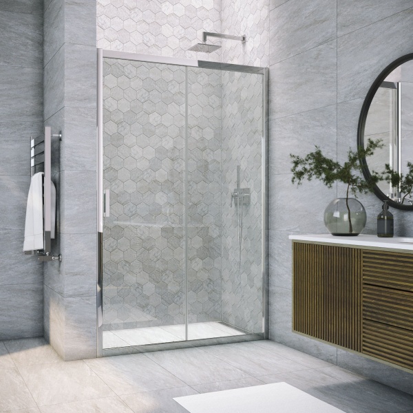 Дверь в душевой проём ZP TUR NOVO h1900 120 08 01 профиль глянцевый хром стекло прозрачное Дверь в душевой проём ZP TUR NOVO h1900 120 08 01 профиль глянцевый хром стекло прозрачное