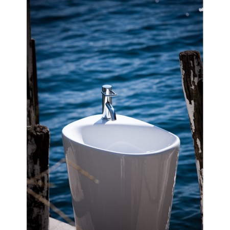 PALOMBA Свободностоящая раковина 52,5*43,5 см с отв. для смесителя, с креплением к стене в Сочи и Адлере