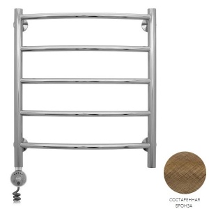 ГАЛАНТ полотенцесушитель 600х500 тэн левый, состаренная бронза, тэн золото ГАЛАНТ полотенцесушитель 600х500 тэн левый, состаренная бронза, тэн золото