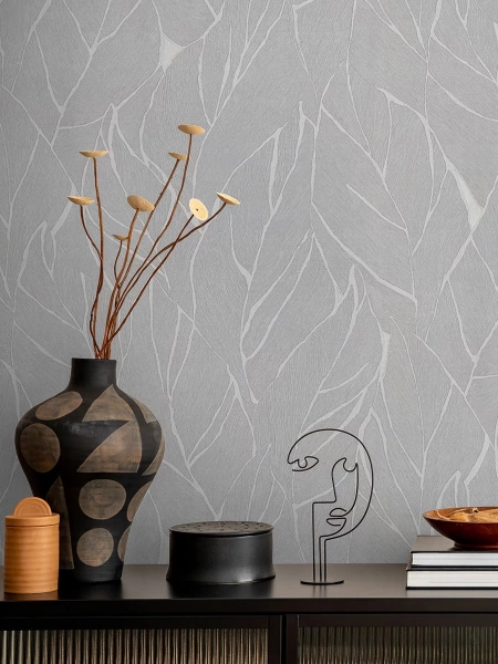 Обои ЕвроДекор Adriana Diamond, винил горячего тиснения на флизелиновой основе, 1,06*10,05м, Серый мотив в Сочи и Адлере