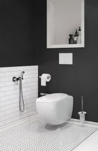 389990576 Набор BOZZ гигиенический, состоит из артикулов: 389250576+38826P+6054705-00+7314905 хром в Сочи и Адлере