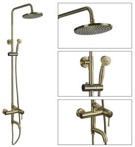 Душевая стойка с лейкой смеситель зонт (бронза)  в Сочи и Адлере Душевая стойка с лейкой смеситель зонт (бронза)  в Сочи и Адлере