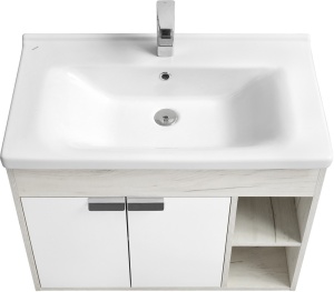 Флай 80 Тумба белый, дуб крафт (раковина приобретается отдельно Миранда-80) в Сочи и Адлере Флай 80 Тумба белый, дуб крафт (раковина приобретается отдельно Миранда-80) в Сочи и Адлере