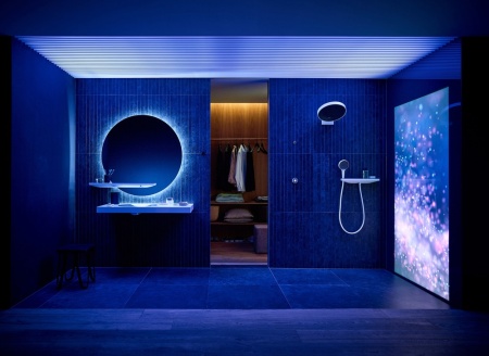 26843700 HG FixFit Porter-набор 500 с полкой, левосторонний, белый матовый в Сочи и Адлере