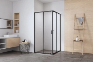 Душевое ограждениe 100*100*195 черный,6мм в Сочи и Адлере