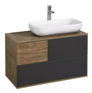 Терра 85 Тумба Дуб Кантри/Антрацит (умывальник накладной Infinity 60) раковина приобретается отдельно Терра 85 Тумба Дуб Кантри/Антрацит (умывальник накладной Infinity 60) раковина приобретается отдельно