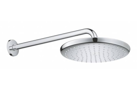 26668000 GROHE Tempesta 250 Верхний душ 250, круглый c душевым кронштейном 380мм, хром