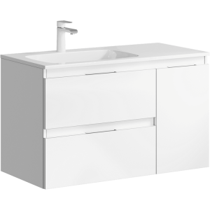 ACCENT 90 Тумба с умывальником Malaga 900/L, левая, цвет белый ACCENT 90 Тумба с умывальником Malaga 900/L, левая, цвет белый