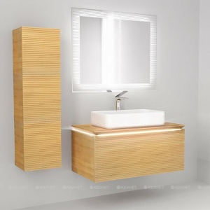 Тумба Karat 100, подвесная Бук светлый в Сочи и Адлере