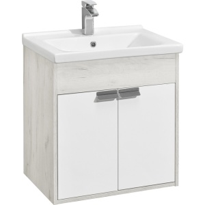 Флай 60 тумба белый, дуб крафт (раковина приобретается отдельно миранда-60) в Сочи и Адлере Флай 60 тумба белый, дуб крафт (раковина приобретается отдельно миранда-60) в Сочи и Адлере