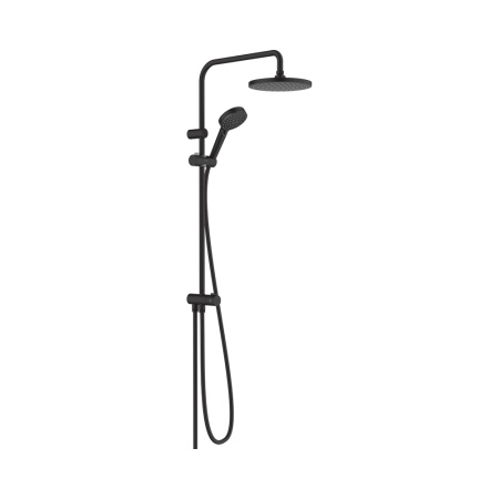 26099670 HG Vernis Blend Showerpipe 200 1jet Reno, EcoSmart, матовый черный 