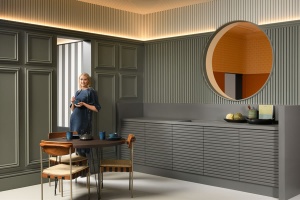 3D ПАНЕЛЬ «РЕЙКИ», д 200 x в 25 x ш 2 см Purotouch® , Покройте им всю стену от потолка до пола, чтобы мгновенно создать вау-эффект в любой комнате.