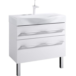 МИЛАН 80 Тумба подвесная, два ящика, белая с раковиной БЕРГАМО 80 (Ш80хВ53,5хГ50) МИЛАН 80 Тумба подвесная, два ящика, белая с раковиной БЕРГАМО 80 (Ш80хВ53,5хГ50)