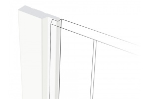 Финишный молдинг HIWOOD 42 × 12 × 2700 мм, Полистирол - высокопрочный термопластичный полимер, плотный, влагостойкий и износостойкий