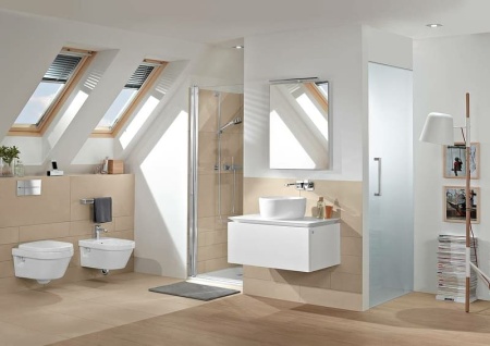 Унитаз, Villeroy&Boch, Architectura, традиционный (с закрытым смывным краем), тип установки-подвесной, ширина, мм-530, глубина, мм-370, высота, мм-325 в Сочи и Адлере