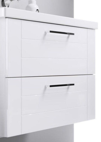 МАНЧЕСТЕР 80 Тумба подвесная, два ящика, белая с раковиной ФОСТЕР 80 (Ш81хВ54хГ46) в Сочи и Адлере МАНЧЕСТЕР 80 Тумба подвесная, два ящика, белая с раковиной ФОСТЕР 80 (Ш81хВ54хГ46) в Сочи и Адлере