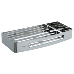 Полка прямоугольная Fixsen Hotel одноэтажная, хром (FX-31003B)