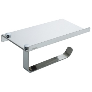 Держатель туалетной бумаги Fixsen Hotel с полкой для телефона, хром (FX-31011)