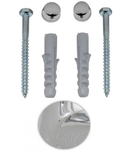 KERASAN Крепление вертикальное для напольных унитазов/биде, цвет хром