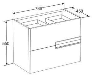 Тумба под раковину Roca VICTORIA NORD 800 мм,м подвесная, Ice Edition (Z.RU93.0.273.1) в Сочи и Адлере Тумба под раковину Roca VICTORIA NORD 800 мм,м подвесная, Ice Edition (Z.RU93.0.273.1) в Сочи и Адлере