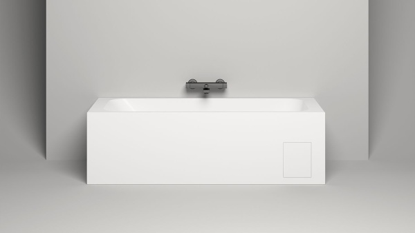 Встраиваемая ванна с прямоугольной чашей, регулируемые ножки ORLANDA 170Х80 матовая